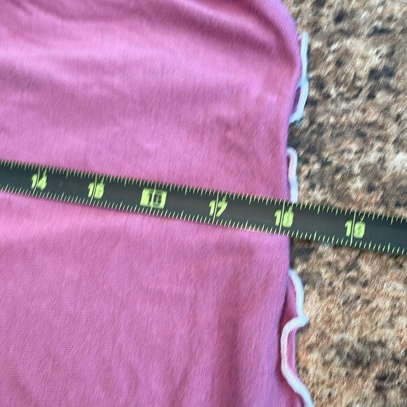 Womens Ruffle Trim Top Short Sleeve Shirt Cute Casual Everyday - Picture 10 of 12